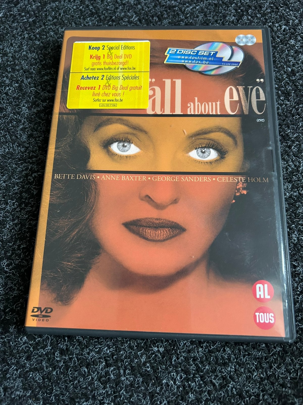 All about eve op dvd, Alle leeftijden, Ophalen of Verzenden, Gebruikt, Drama