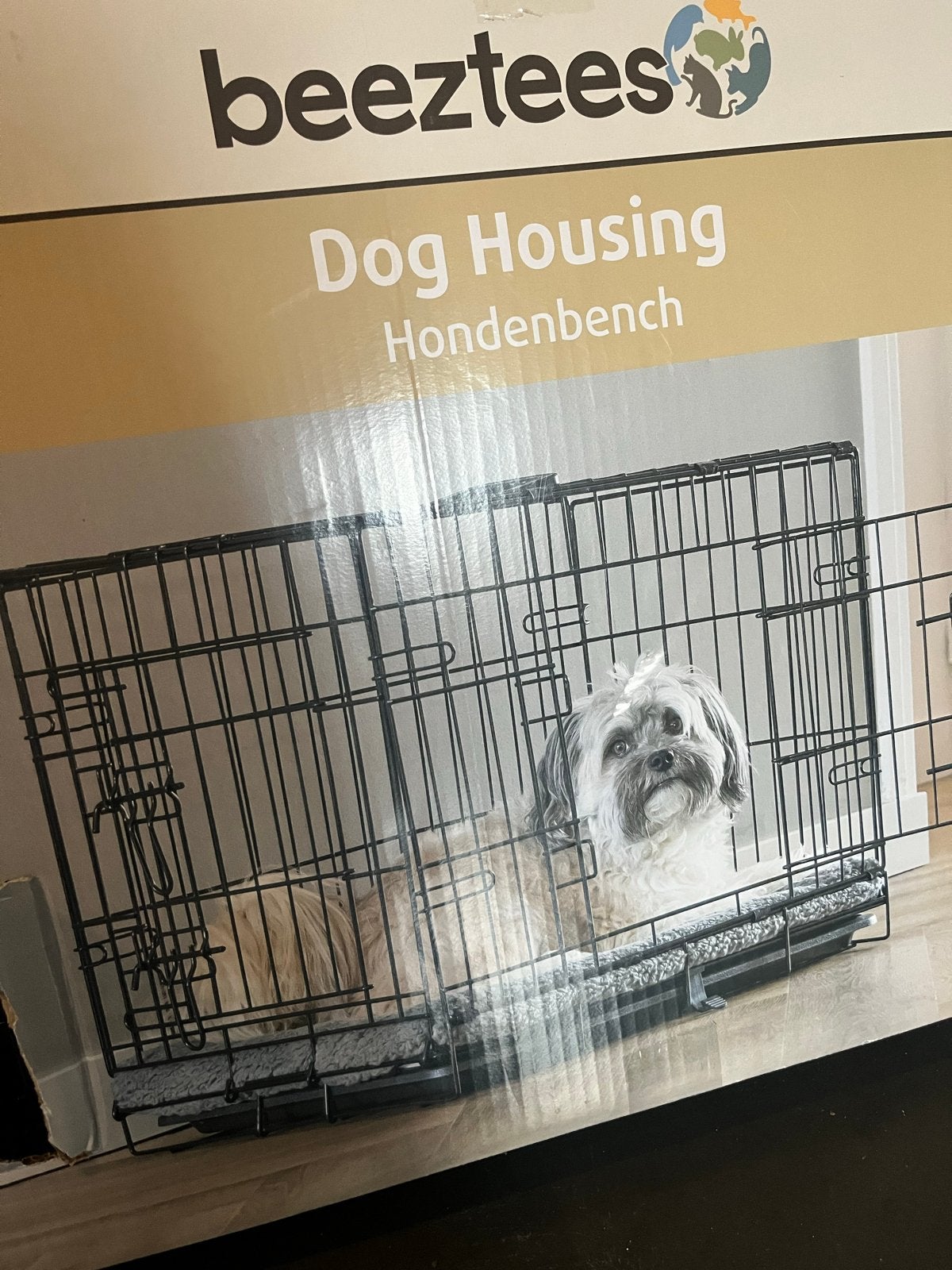 Hondenbench zwart, Ophalen, Zo goed als nieuw