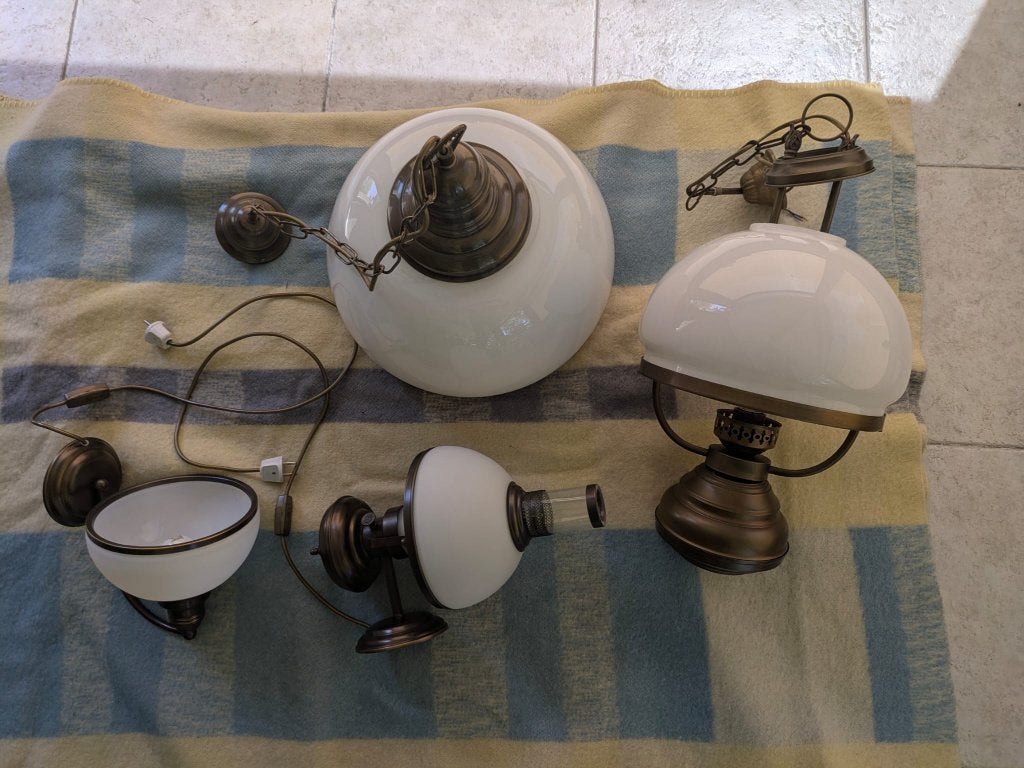 Lampenset, Ophalen, Gebruikt