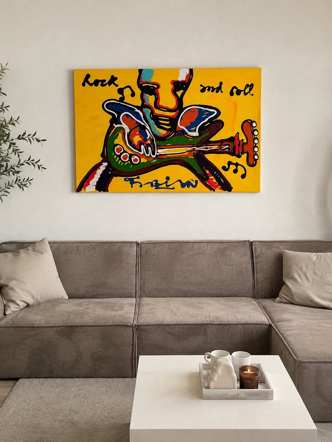 Fabian "Rock" Herman Brood look-alike schilderij, Ophalen, Acrylverf, 3D-effect, Muziek