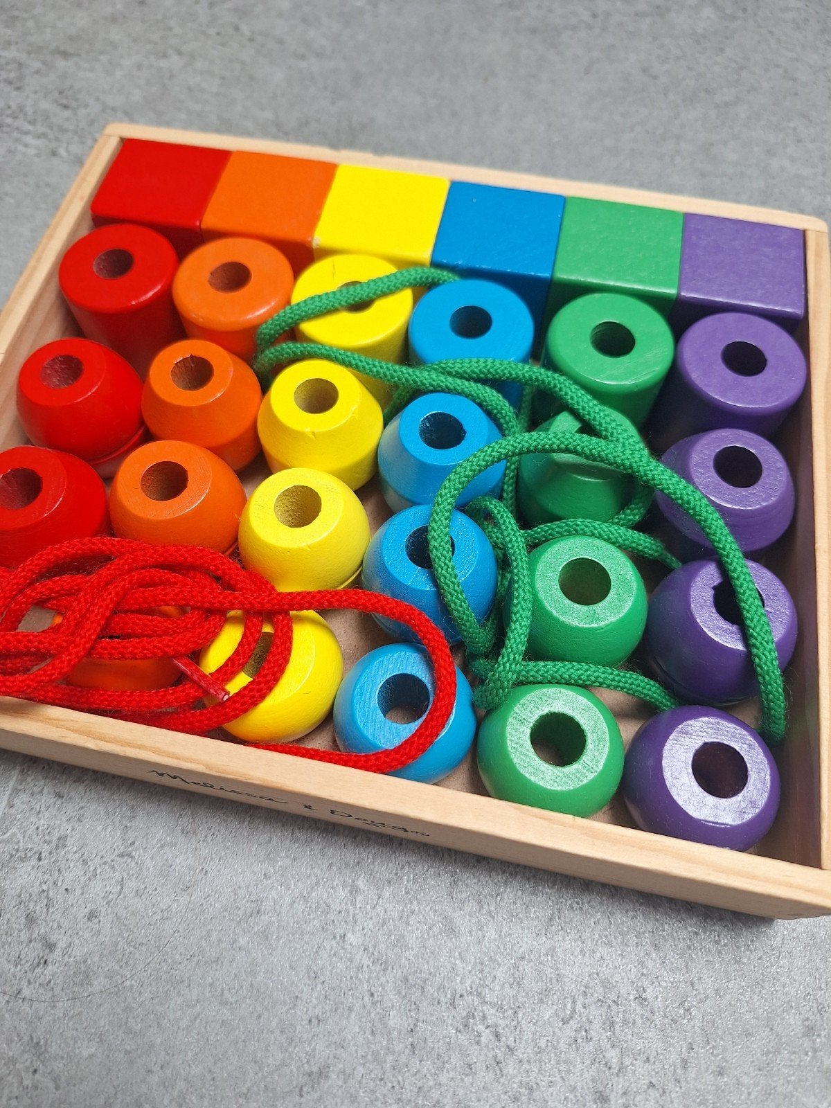 Melissa & Doug Rijgkralen Regenboog, Ophalen of Verzenden