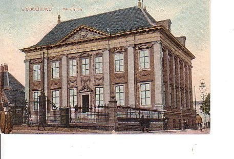 Ansichtkaart 	Den Haag	Mauritshuis, Verzenden, Voor 1920, Gelopen, Zuid-Holland
