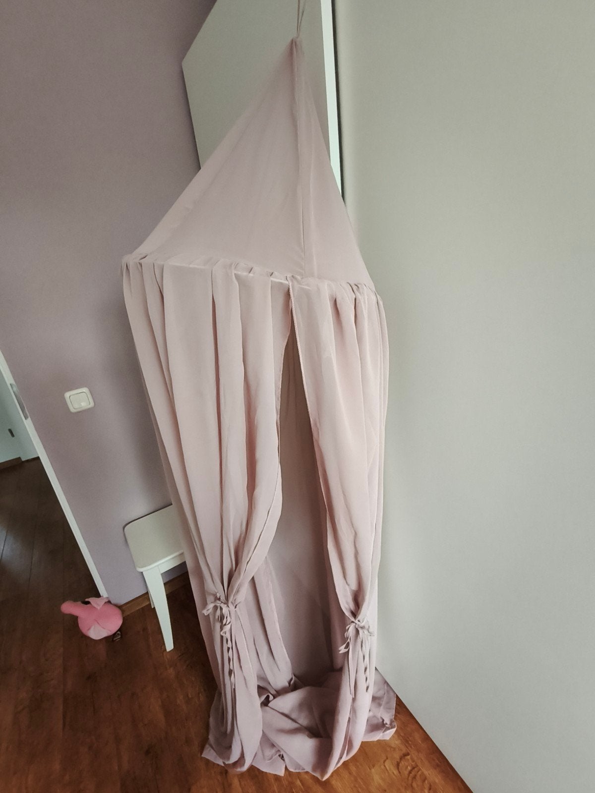 Poederroze klamboe voor kinderkamer, Kinderen en Baby's, Roze, Ophalen, Zo goed als nieuw, Klamboe