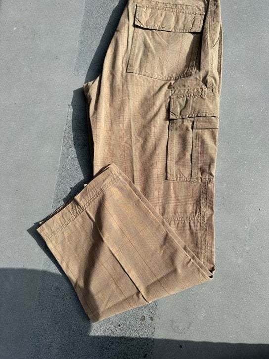 McNeal Cargo Broek Maat 54 - Beige Geruit fijne zomer broek, Kleding | Heren, Ophalen of Verzenden, Zo goed als nieuw, Maat 52/54 (L)