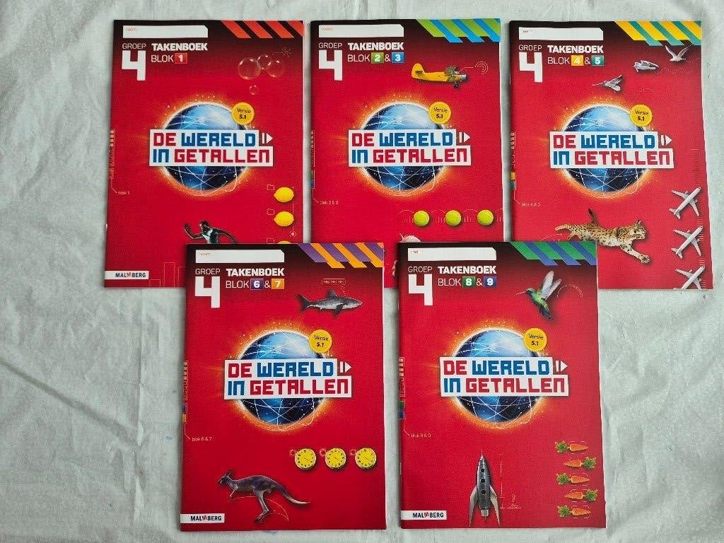 De Wereld in Getallen versie 5.1 – Takenboek - Groep 4, Boeken, Ophalen of Verzenden, Nieuw, Overige niveaus, Overige vakken