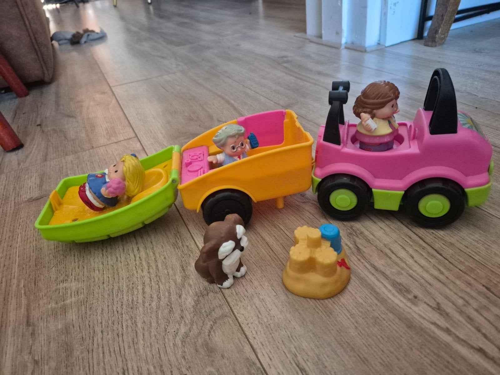 Fisher-Price Little People op Vakantie: Auto, Camper & Meer, Ophalen of Verzenden, Gebruikt