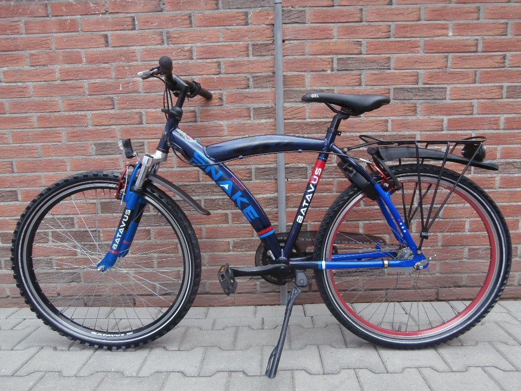 Nette Batavus Snake 26 inch, 48 cm. blauw-rood, Ophalen, Gebruikt, Batavus, Terugtraprem