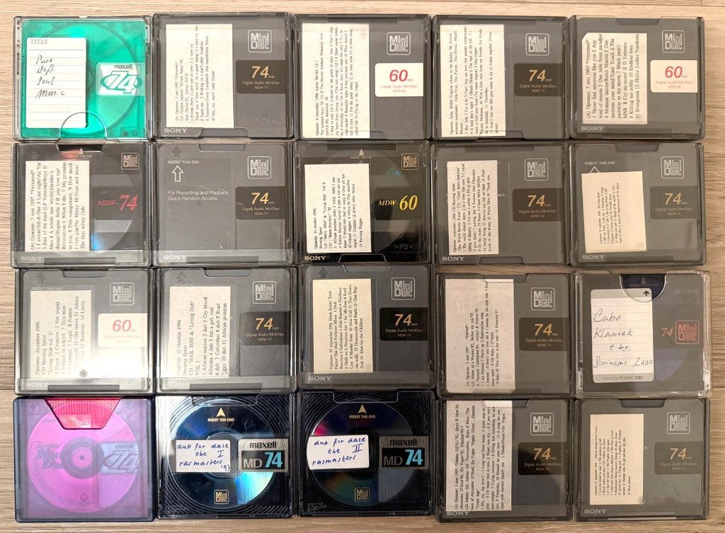 Minidiscs (23 stuks/beschrijfbaar), Ophalen of Verzenden, Gebruikt, Overige typen, Verschillende merken