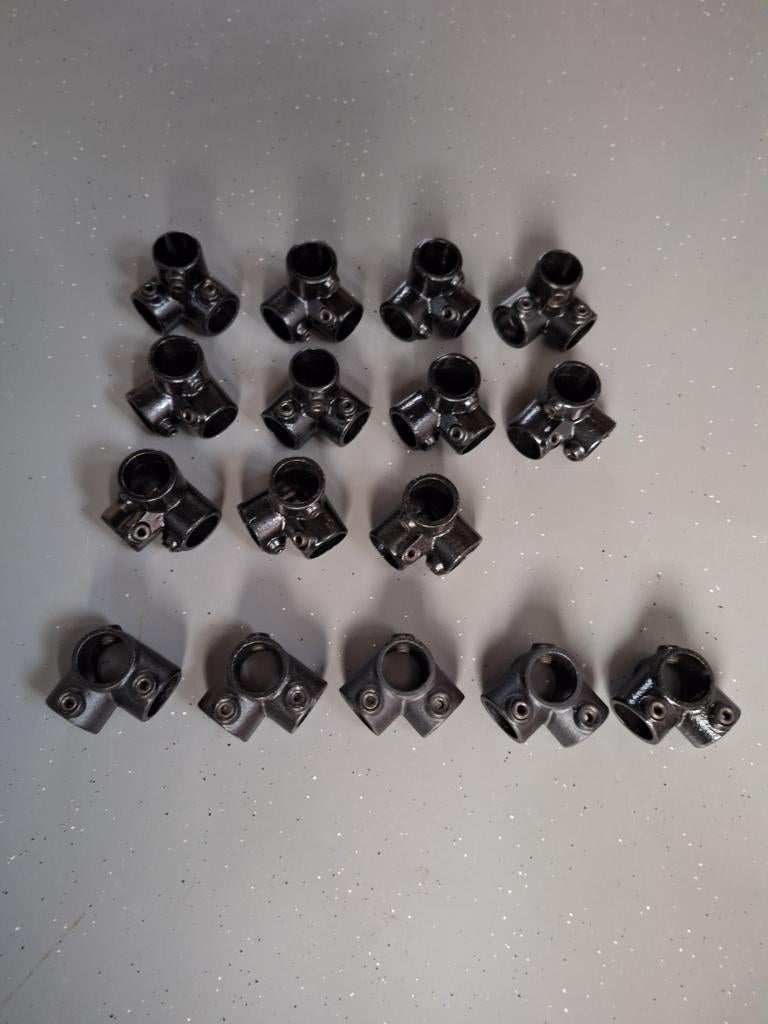 Knie en hoekstukken steigerbuis zwart 33,7mm, Doe-het-zelf en Verbouw, Steigers, Ophalen, Nieuw, Overige typen, Minder dan 2 meter