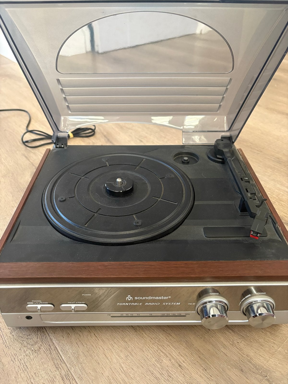 Soundmaster PL186H Platenspeler Radio Systeem, Ophalen of Verzenden, Gebruikt, Platenspeler, Overige merken