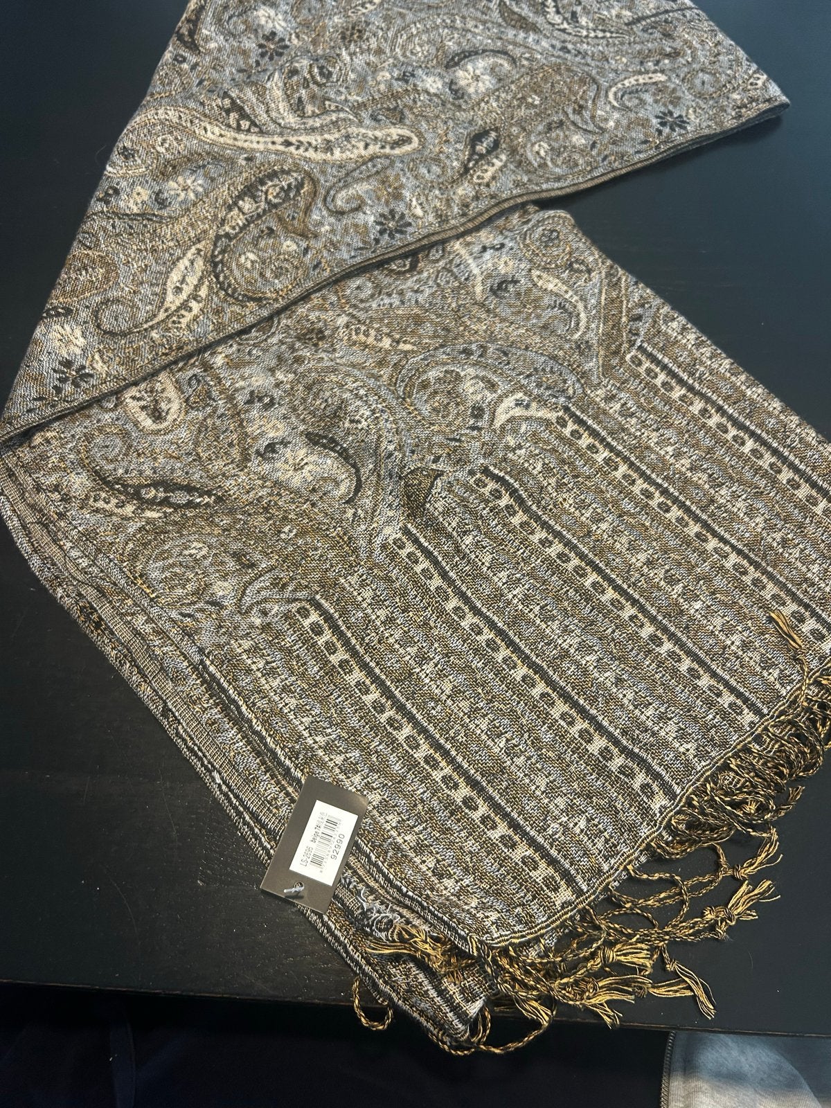 Nieuwe sjaal met paisley en streepmotief, Ophalen of Verzenden, Nieuw, Sjaal