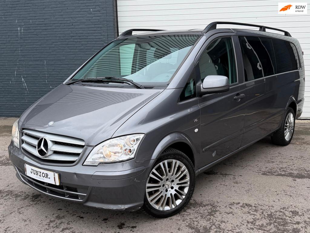 Mercedes-Benz Vito 122 CDI 343 DC Luxe V6 AUTOMAAT/BTW/CRUIS, Automaat, Euro 5, Gebruikt, Zwart