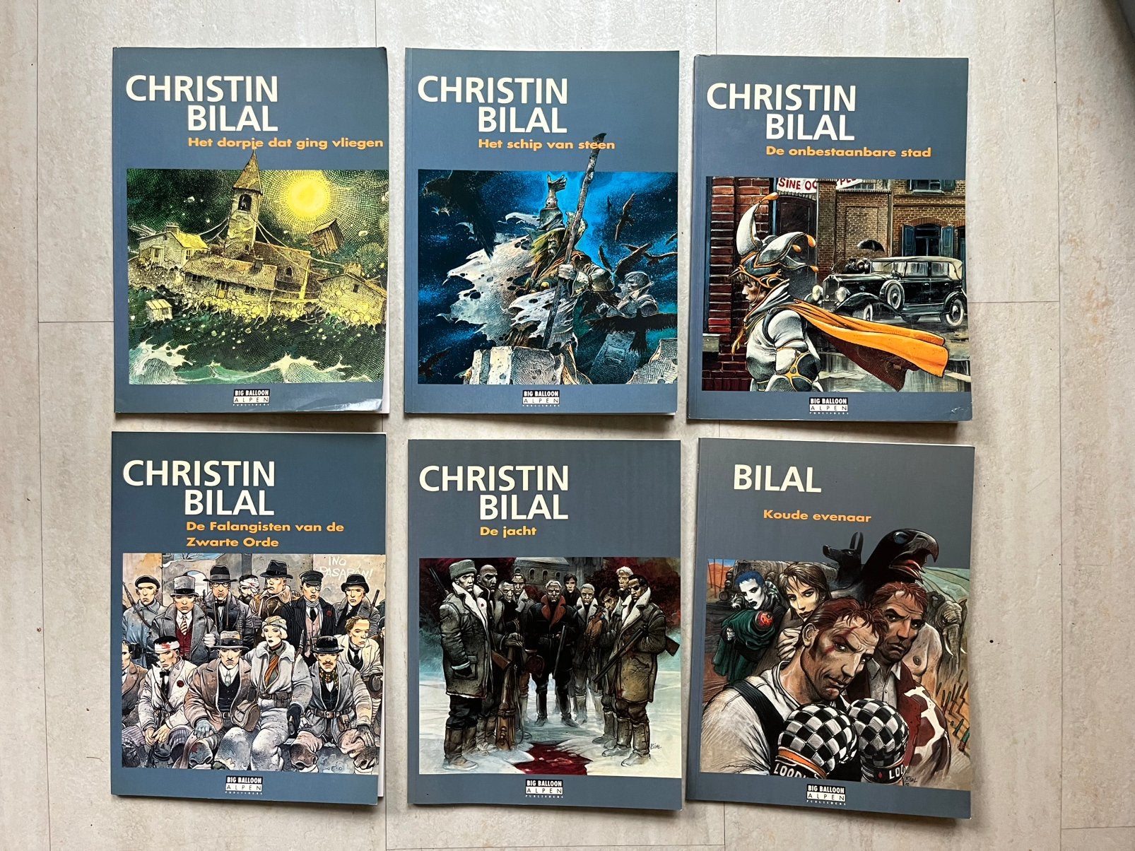 Zes boeken van Enki Bilal, Meerdere stripboeken, Ophalen of Verzenden, Gelezen