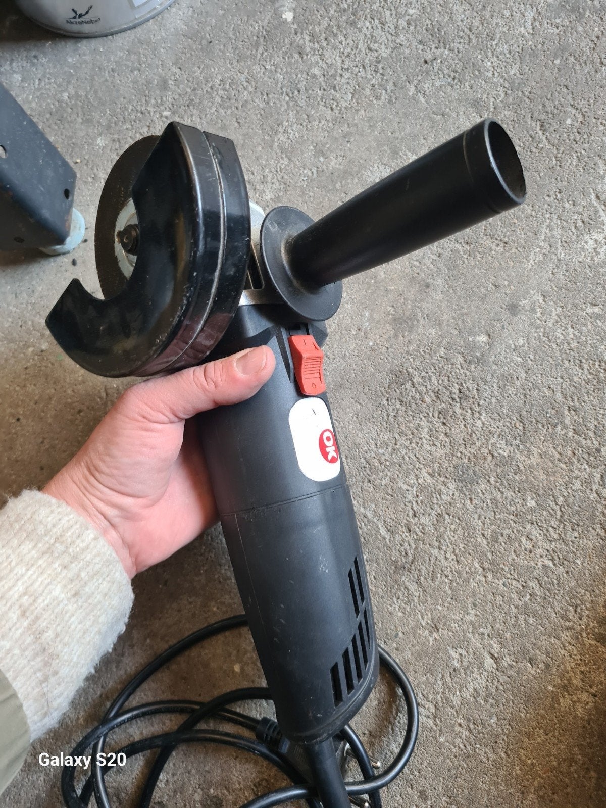 OK Haakse Slijpmachine 750W - Gebruikt, Ophalen of Verzenden, Gebruikt, 700 tot 1000 watt, Haakse handslijpmachine