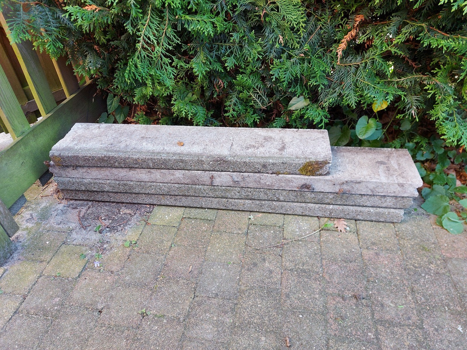 Betonnen tuintegels/banden - Gebruikt, Ophalen, Gebruikt, Beton, Minder dan 100 cm