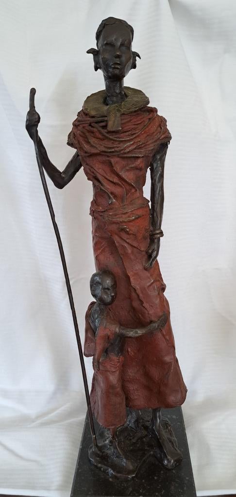 Bronzen beeld Marianne Houtkamp, Antiek en Kunst, Ophalen