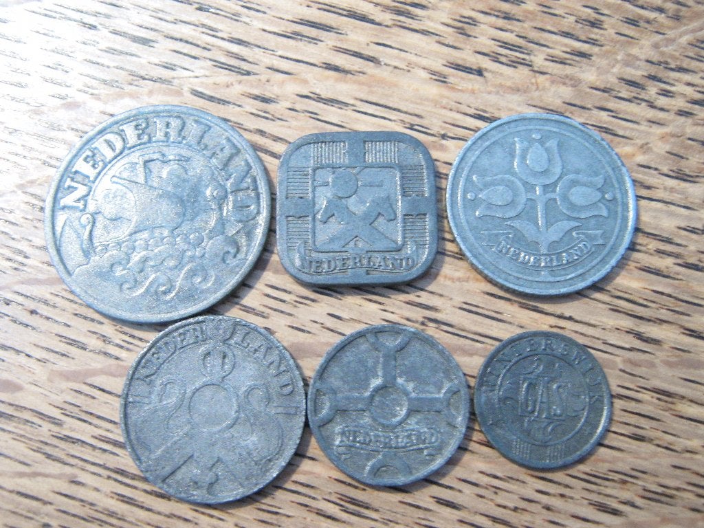 Set Duits Bezettingsgeld Nederland WW2 #106, Postzegels en Munten, Ophalen of Verzenden, Nederland, Munten