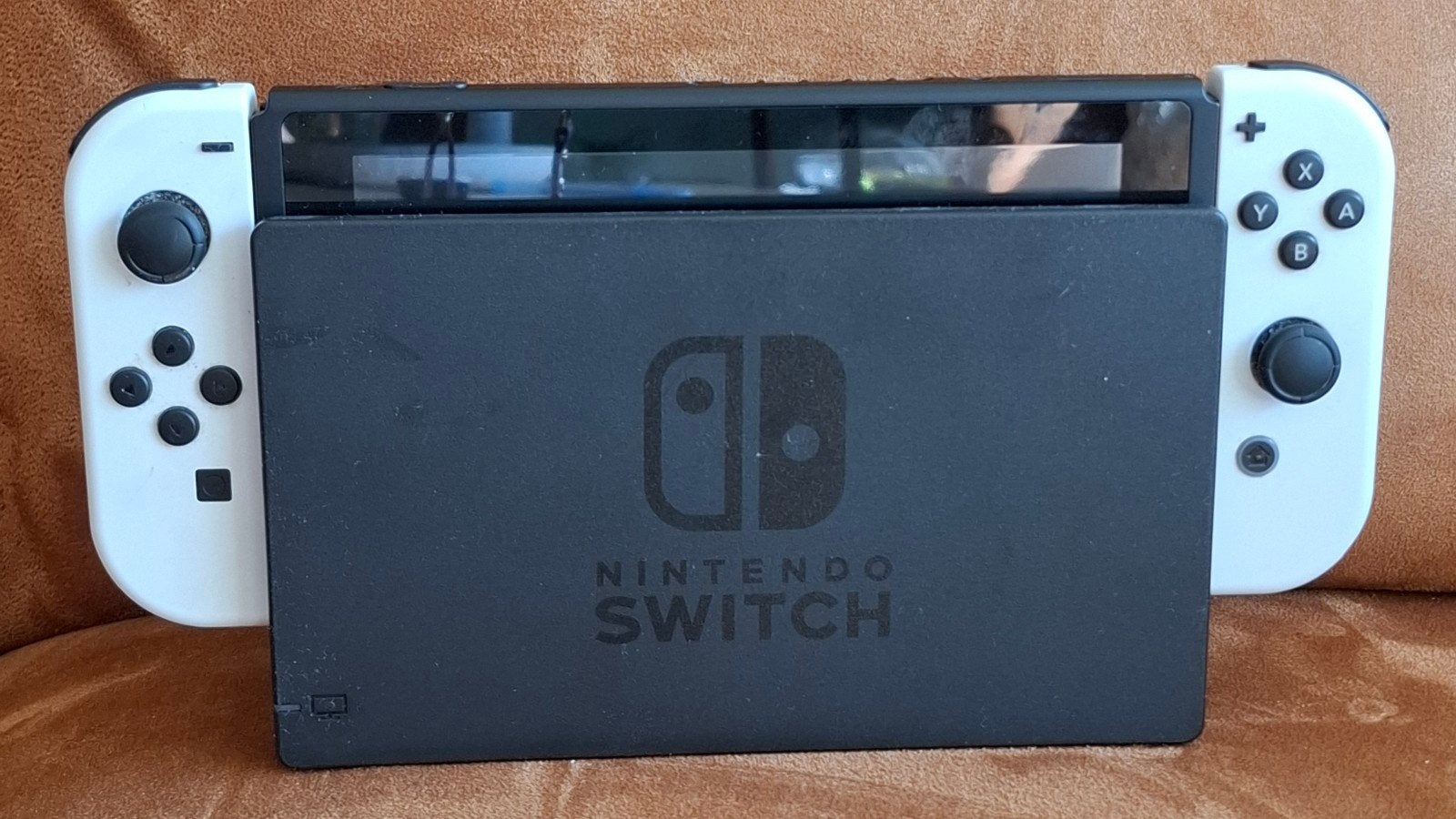Nintendo Switch OLED met Dock, Ophalen of Verzenden, Gebruikt, Met 2 controllers, Switch OLED