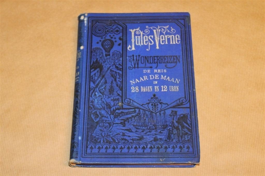 De Reis naar de Maan — Jules Verne Wonderreizen [1910], Ophalen of Verzenden, Gelezen