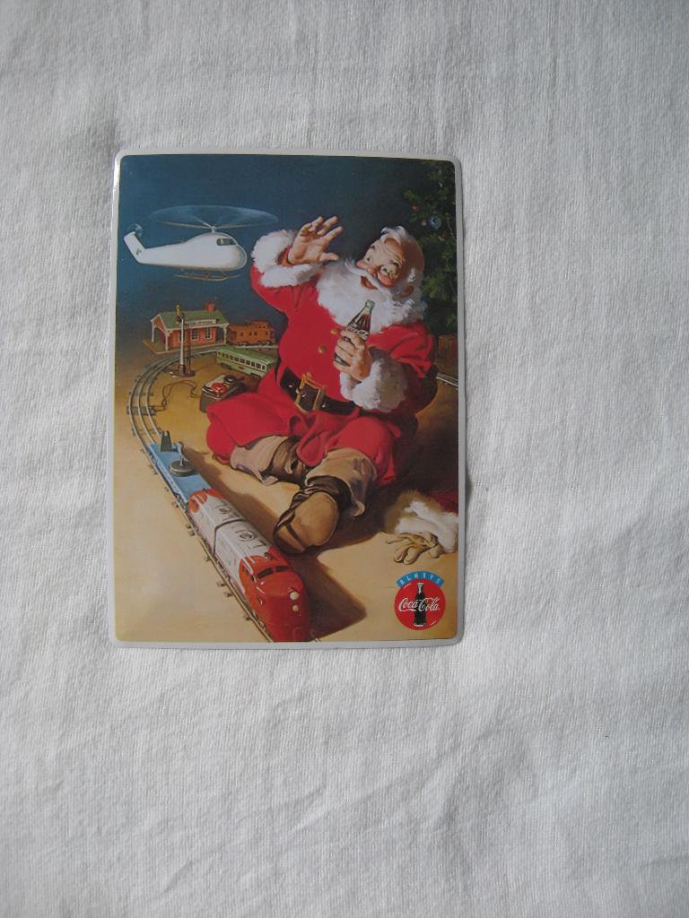 Kerstschildje Coca Cola Kerstman ( Kerstscene Santa Clause), Verzamelen, Ophalen of Verzenden, Nieuw, Overige typen
