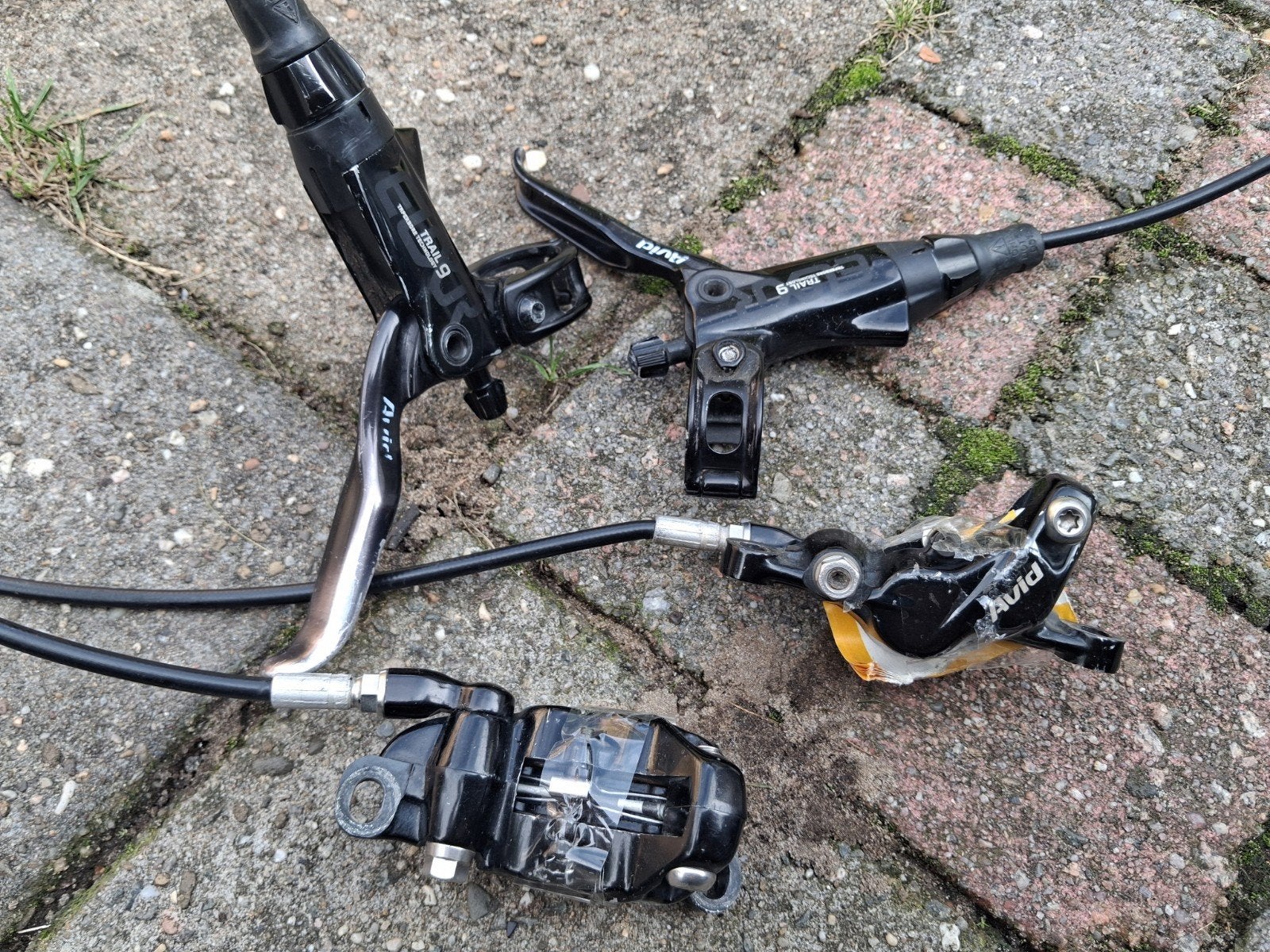 setje remmen en hendels voor mtb avid trail9, Ophalen of Verzenden, Gebruikt, Schijfrem, Overige merken