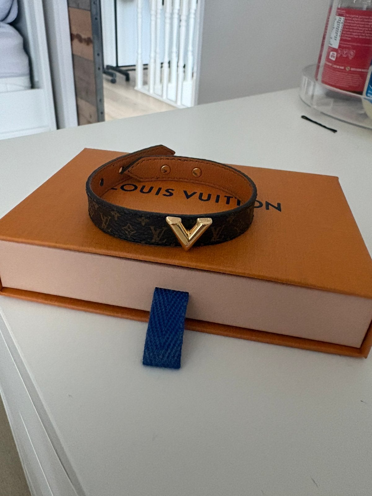 Louis vuitton armband, Sieraden, Tassen en Uiterlijk, Armbanden, Verzenden, Zo goed als nieuw, Bruin, Leer