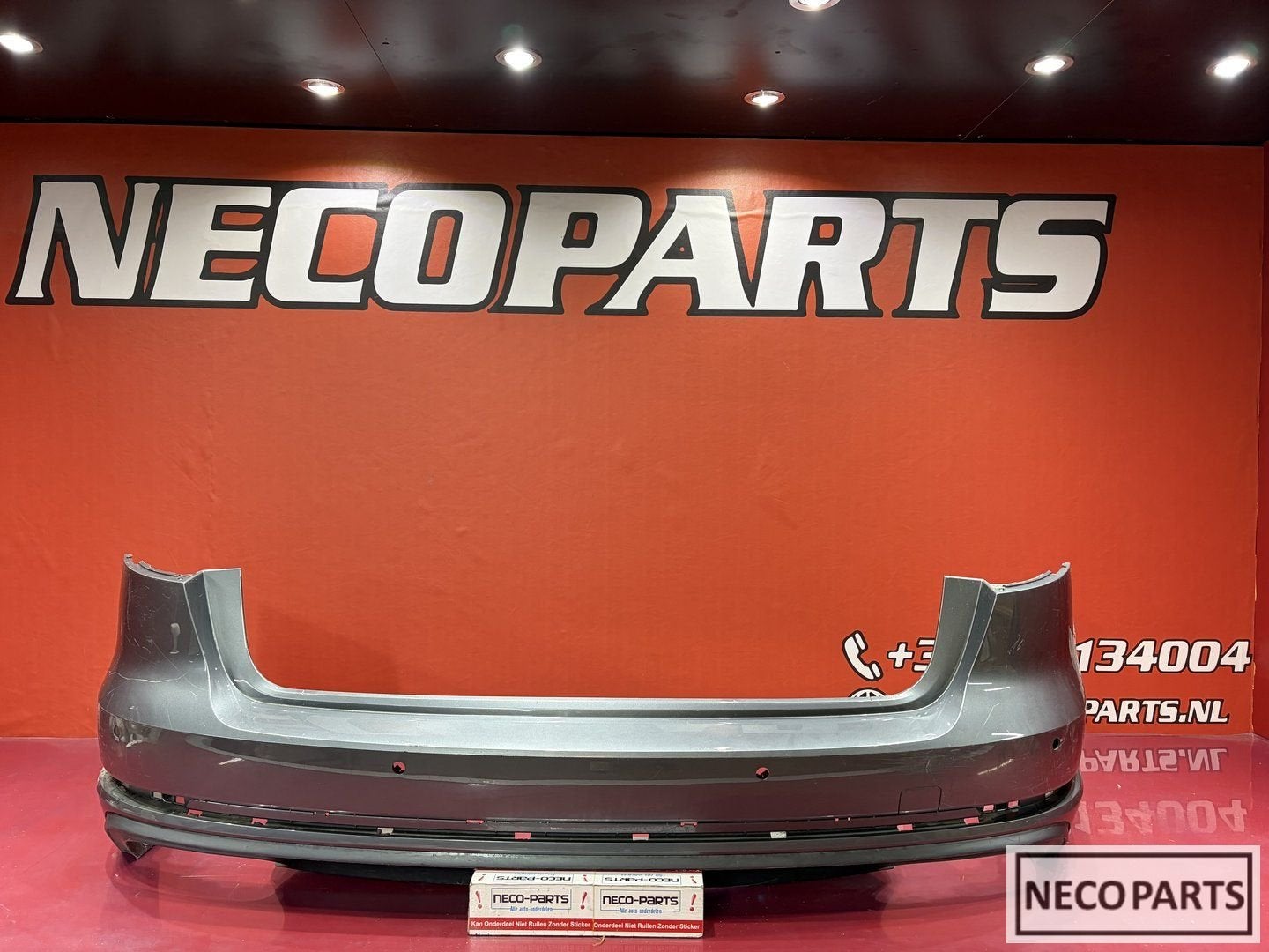 AUDI A4 B9 8W S-LINE ACHTERBUMPER ORIGINEEL OEM BUMPER, Gebruikt, -, -, Achter