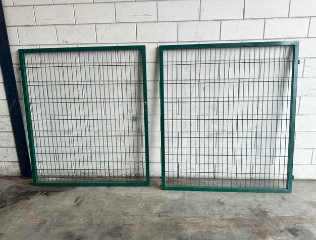 2e keus Dubbele tuinpoort 160 x 300 cm - RAL6005 Mosgroen, Tuin en Terras, Ophalen, Gebruikt, 200 cm of meer, Looppoort