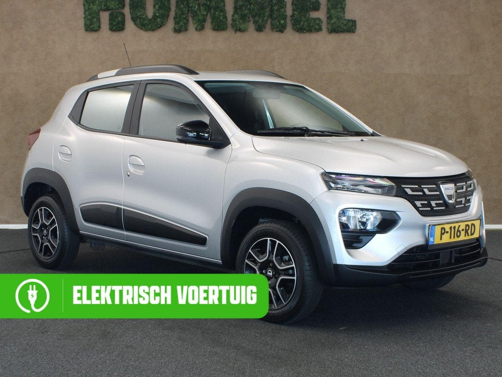 Dacia Spring Comfort 27 kWh - ORIGINEEL NEDERLANDSE AUTO - S, Auto's, Gebruikt, Leder en Stof, Zilver of Grijs, Te koop