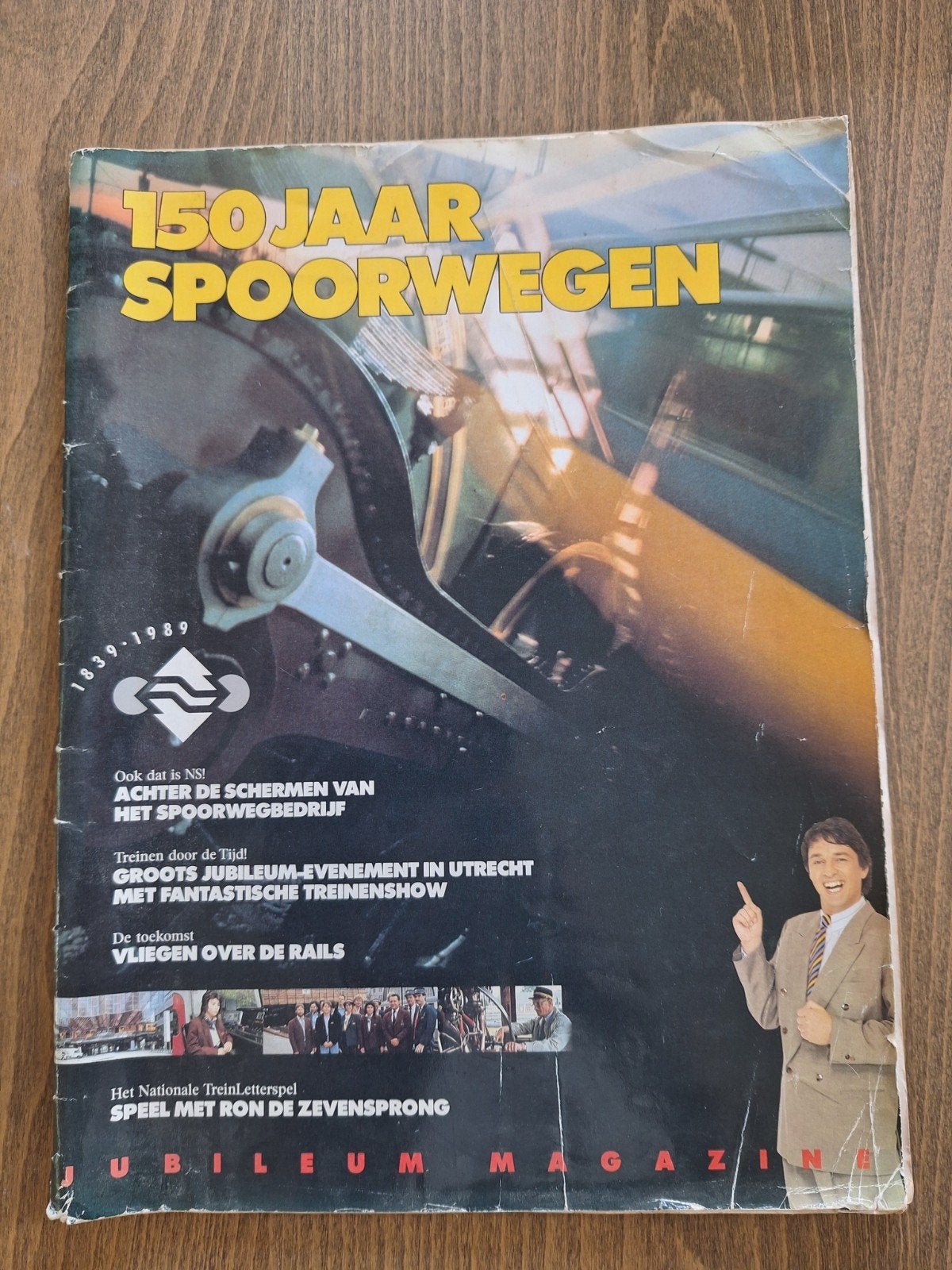 150 jaar spoorwegen - jubileum magazine - 1839-1989, Verzamelen, Ophalen of Verzenden, Nederland, Tijdschrift