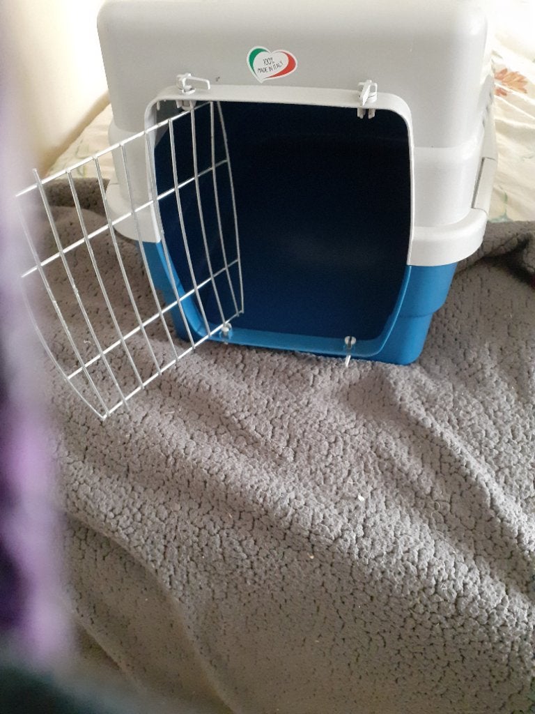 Draagbare honden/ katten hok, bench, Ophalen, Gebruikt