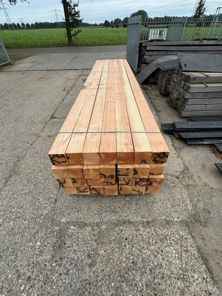 Douglas palen fijn bezaagd 15x15, Ophalen, Nieuw, 250 cm of meer, Palen
