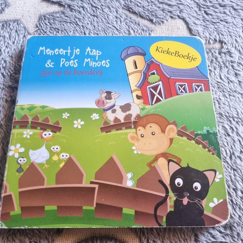 Kiekeboekje Meneertje Aap & Pots Minoes op de boerderij, Boeken, Ophalen of Verzenden, Gelezen, José Zevenbergen, Uitklap-, Voel- of Ontdekboek