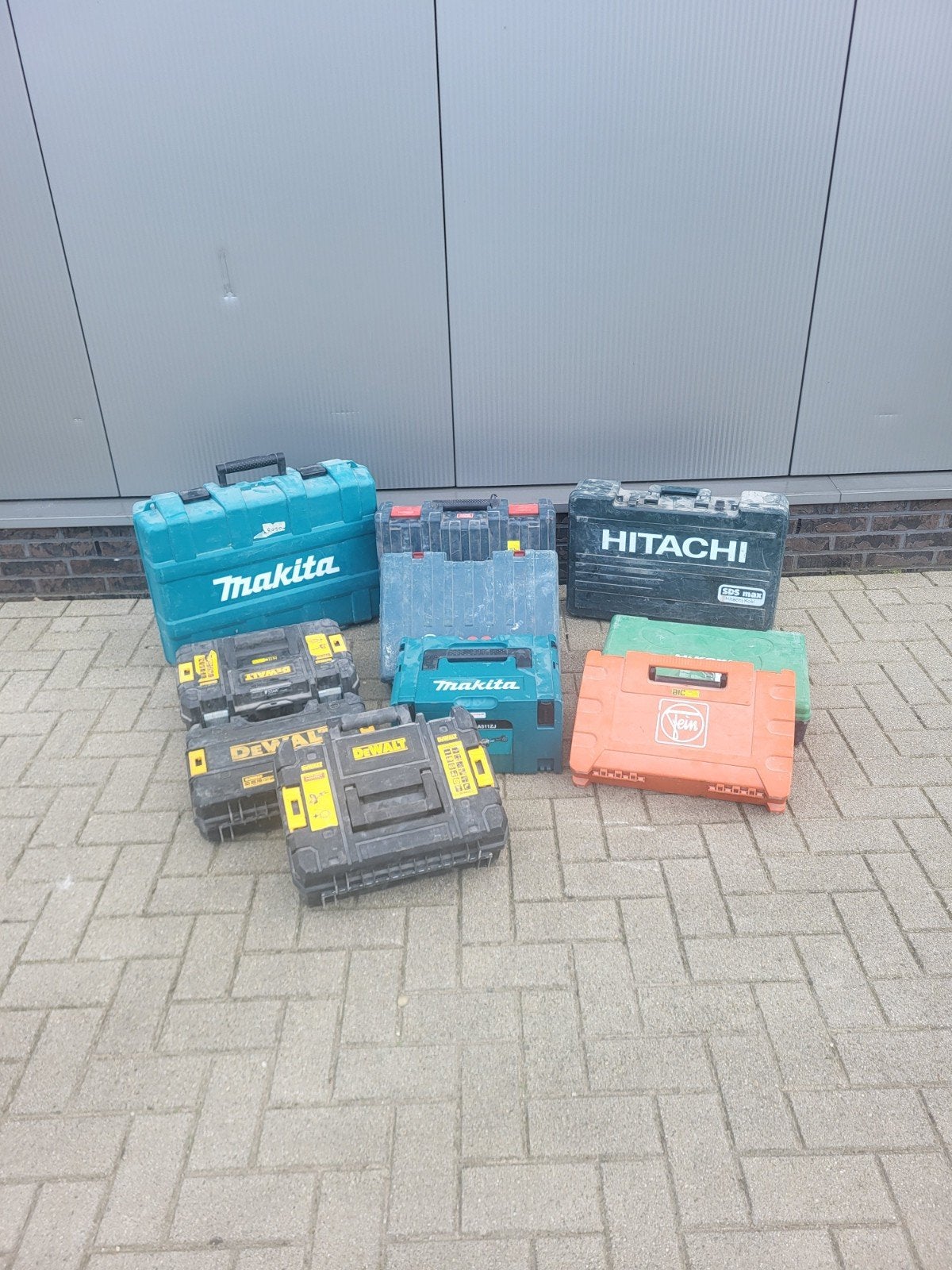 Diverse gereedschapskisten van Makita, DeWalt, Hitachi, Ophalen of Verzenden, Gebruikt