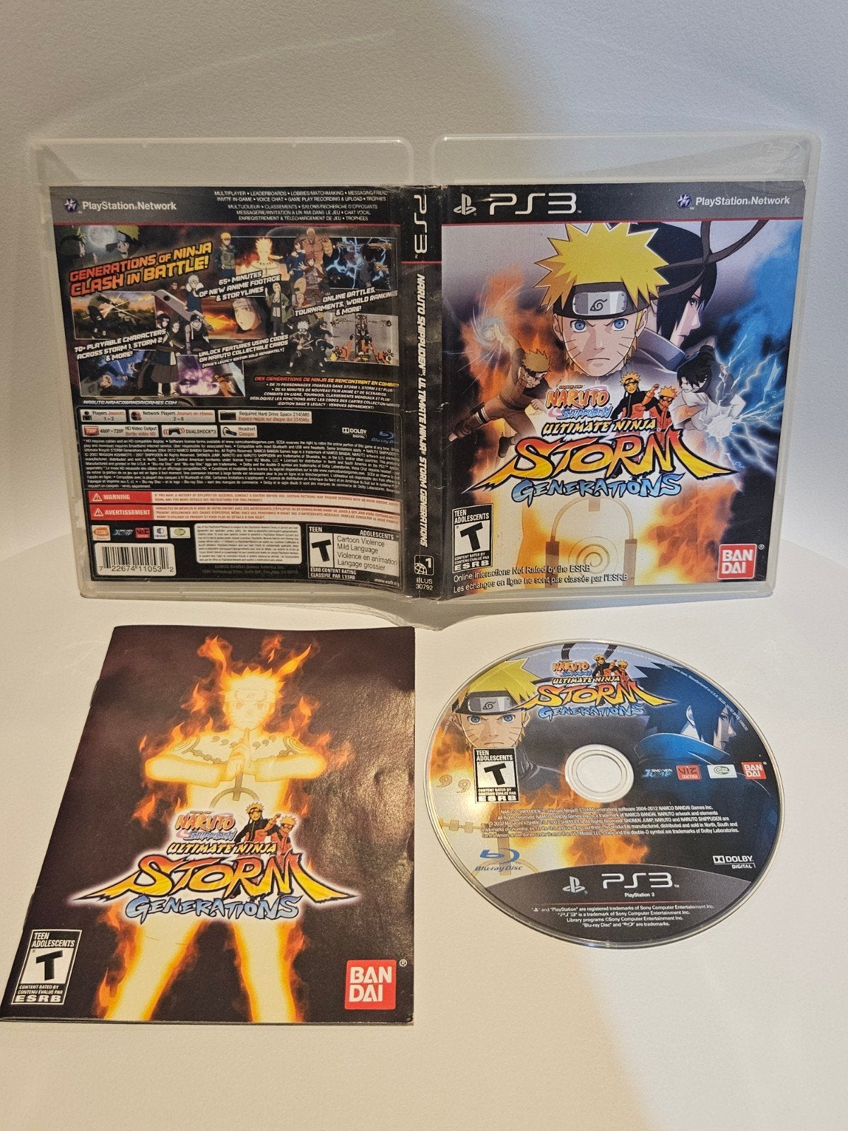 Naruto Ultimate Ninja Storm Generations PS3, Vechten, 2 spelers, Ophalen of Verzenden, Zo goed als nieuw