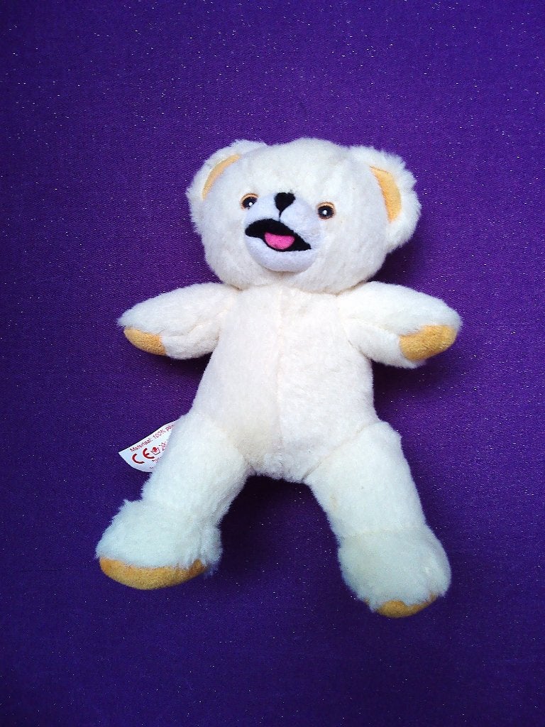 ROBIJN Knuffel BEER ROBIJNTJE MET GEBORDUURDE OGEN. 20 CM, Overige merken, Beer, Nieuw, Ophalen of Verzenden