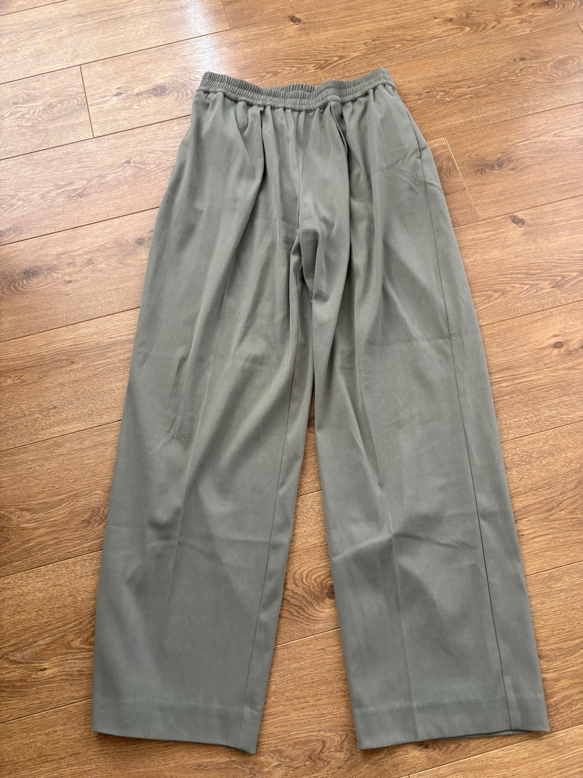 Samsoe Samsoe Baggy Broek - Olijfgroen - Maat L, Maat 42/44 (L), Ophalen of Verzenden, Zo goed als nieuw, Lang