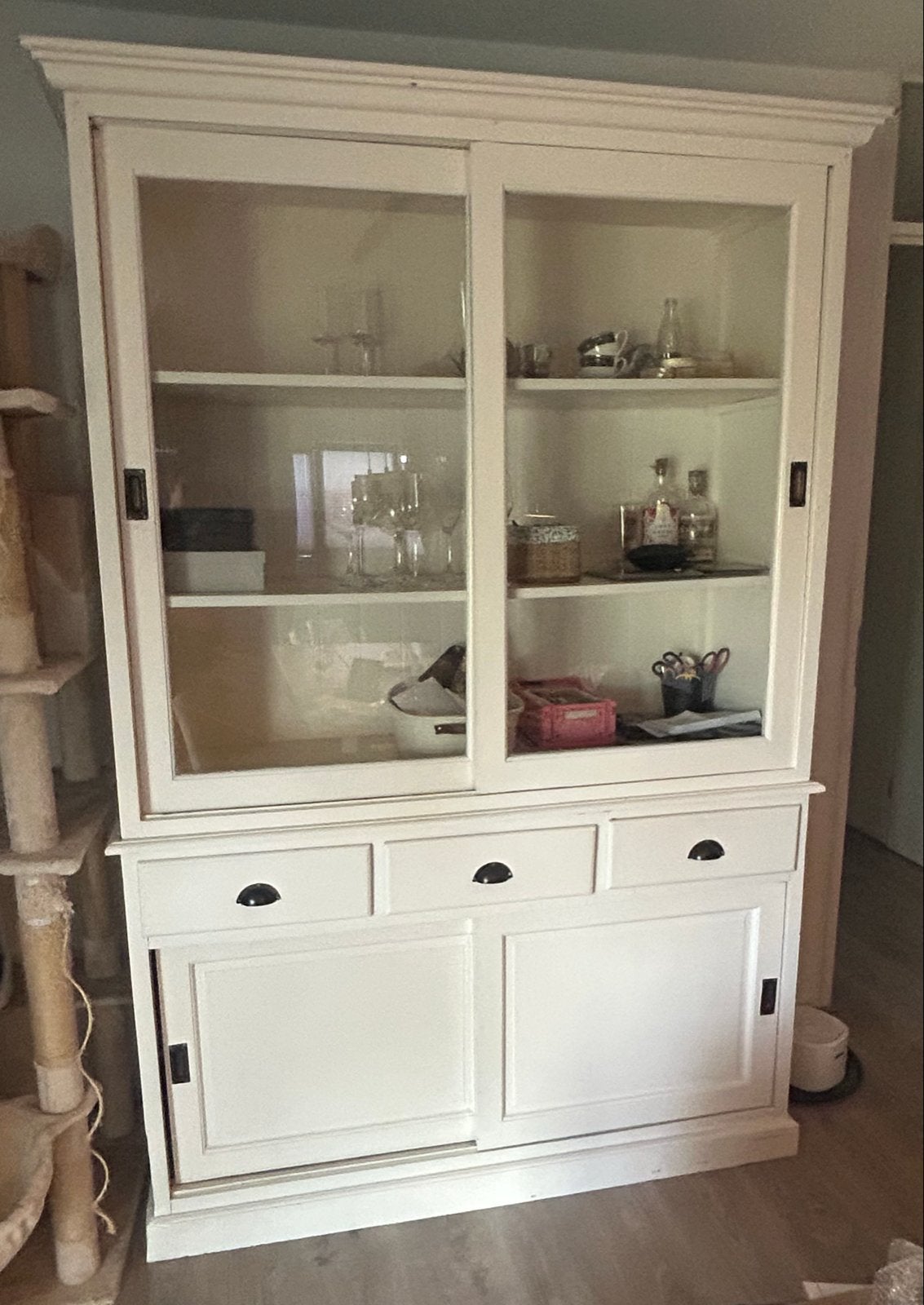 Buffetkast wit, Huis en Inrichting, Kasten | Buffetkasten, Gebruikt, 200 cm of meer, 100 tot 150 cm, 25 tot 50 cm, Met lade(s)