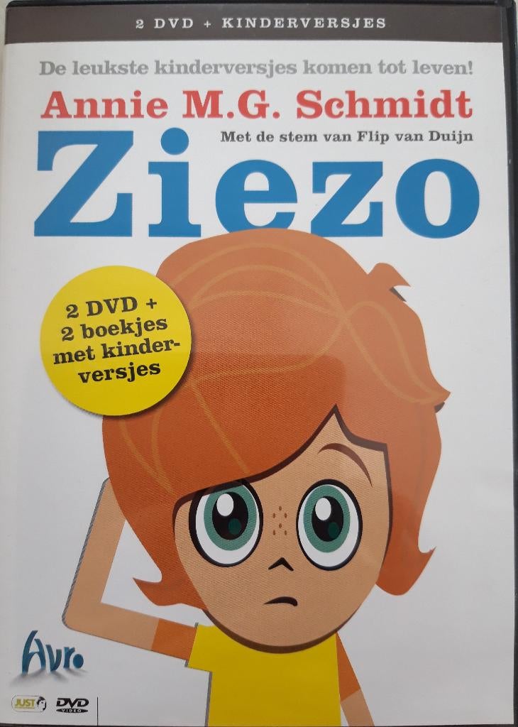 Ziezo 2 DVD plus 2 boekjes met kinderversjes KRASVRIJ, Alle leeftijden, Ophalen of Verzenden, Zo goed als nieuw