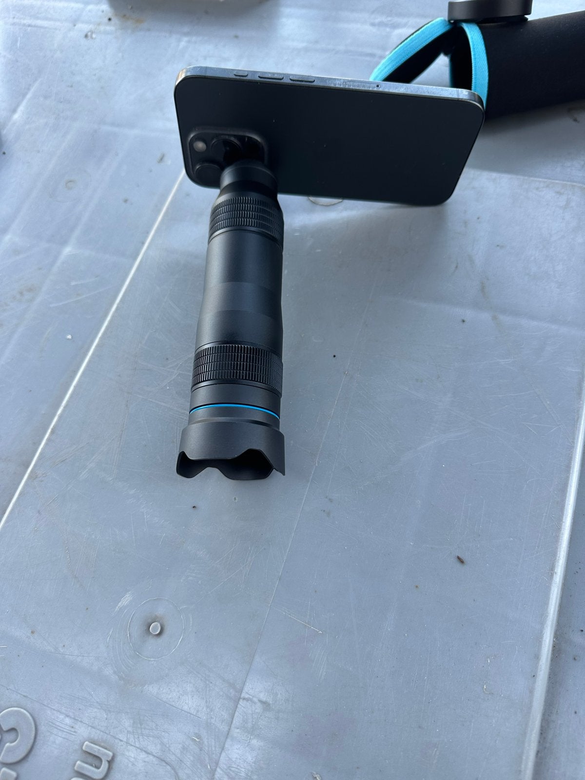 Telelens voor smartphone met statief en houder, Overige merken, Zonnekap, Telelens, Ophalen of Verzenden