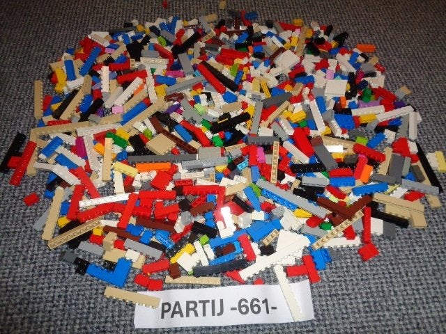 Partij 661=1000x dunne Lego stenen