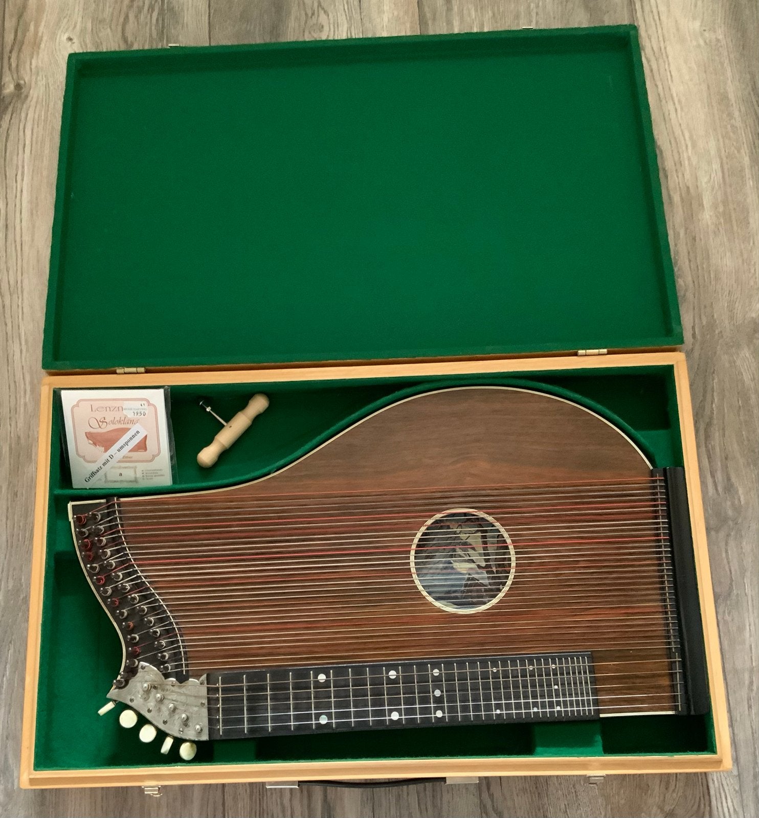 Braun & Hauser München Vintage Citer met Koffer., Ophalen, Gebruikt, Citer