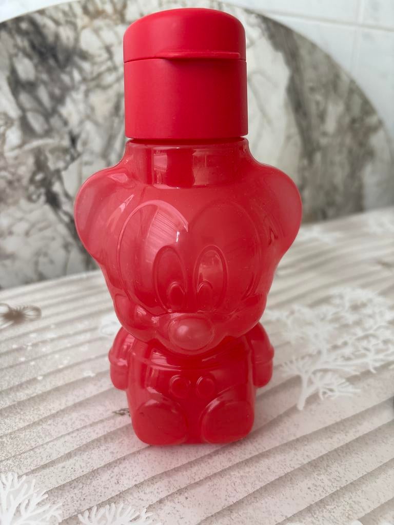 Tupperware Mickey Mouse Beker - Rood, Ophalen of Verzenden, Zo goed als nieuw, Rood, Beker of Kan