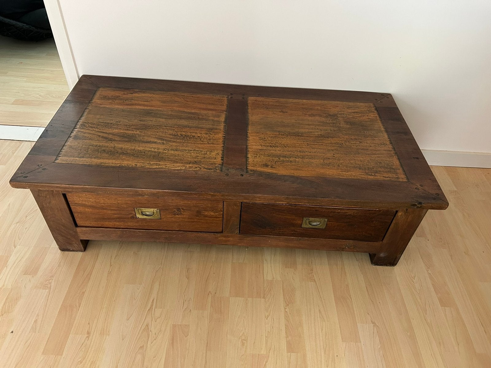 Salon tafel  hout, Ophalen, 100 tot 150 cm, 50 tot 100 cm, Zo goed als nieuw