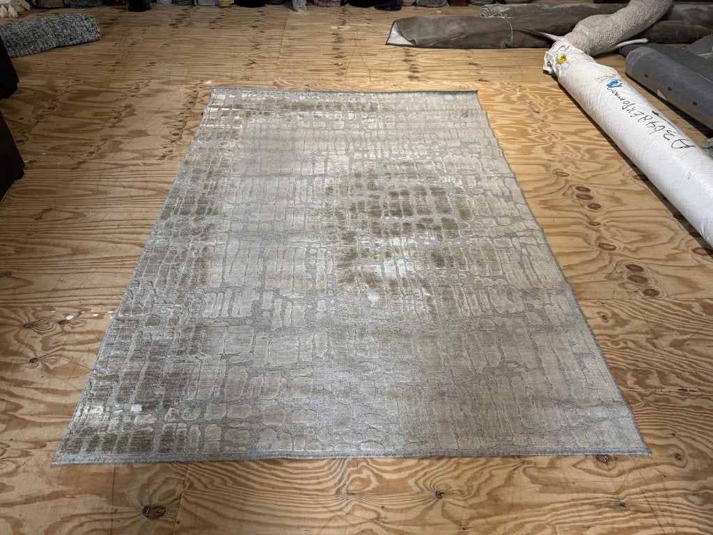 Vloerkleed Graphix l Whoon | Meubilex l van €619 voor €299, Ophalen, Gebruikt, Grijs, 200 cm of meer