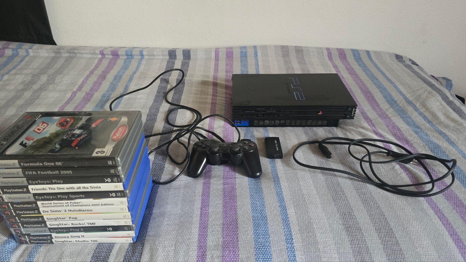 Mooie Ps2, Spelcomputers en Games, Ophalen of Verzenden, Met 1 controller, Gebruikt, Met games