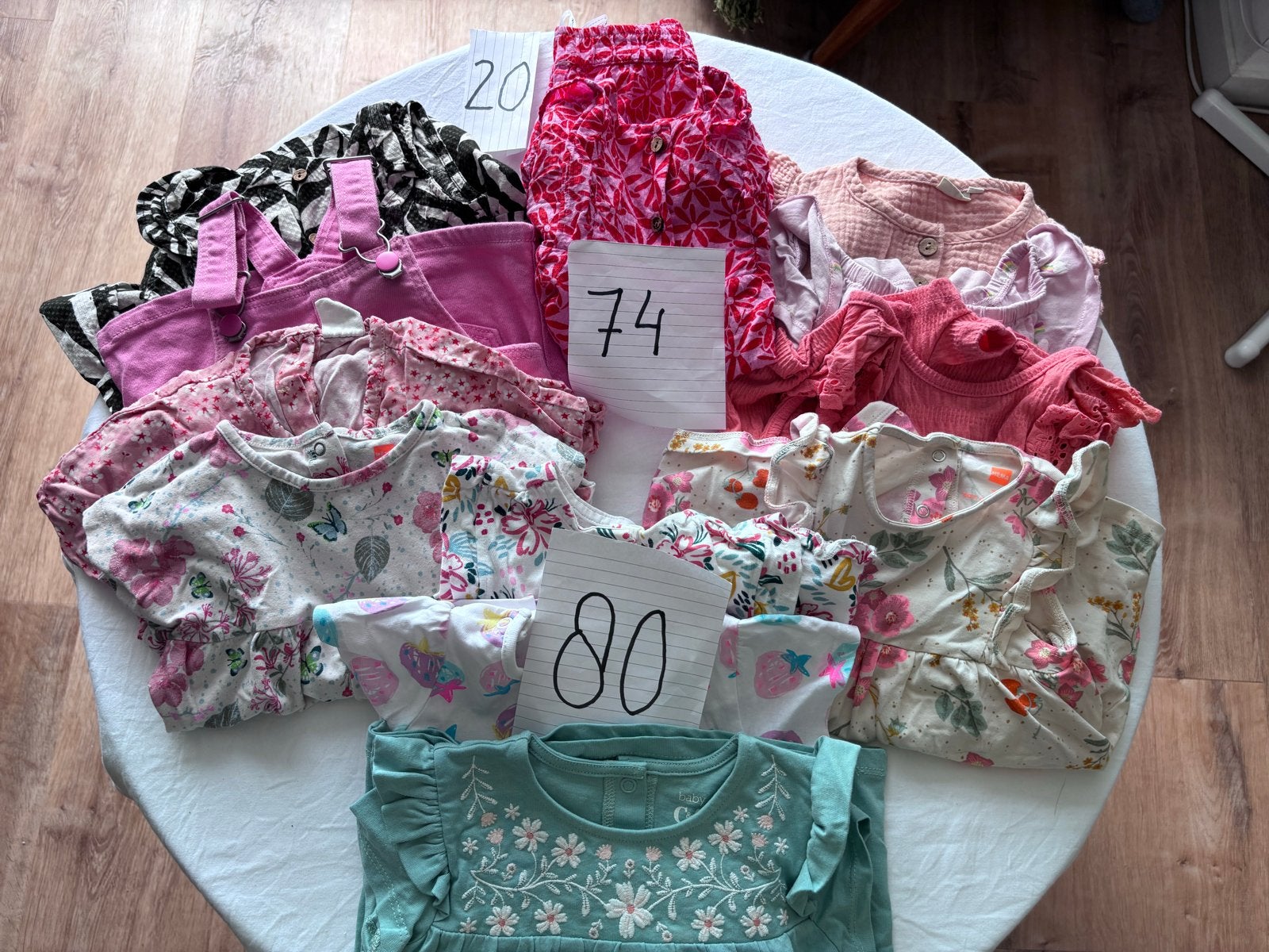 Meisjes Jurkjes “11stuks” met/zonder broek. maat 74,80,86, Kinderen en Baby's, Babykleding | Maat 86, Ophalen of Verzenden, Gebruikt