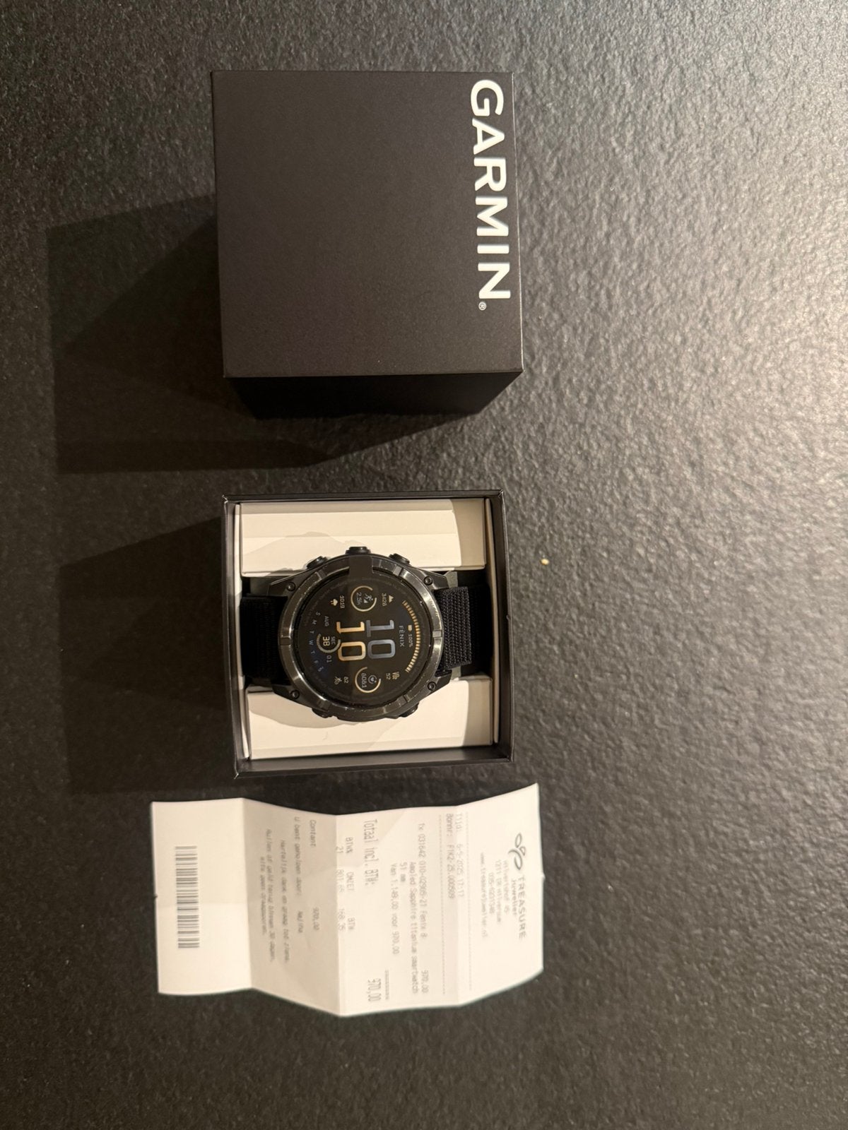 Garmin Fenix 8 51mm AMOL Sapphire Titanium. Compleet met bon, Ophalen of Verzenden, Nieuw