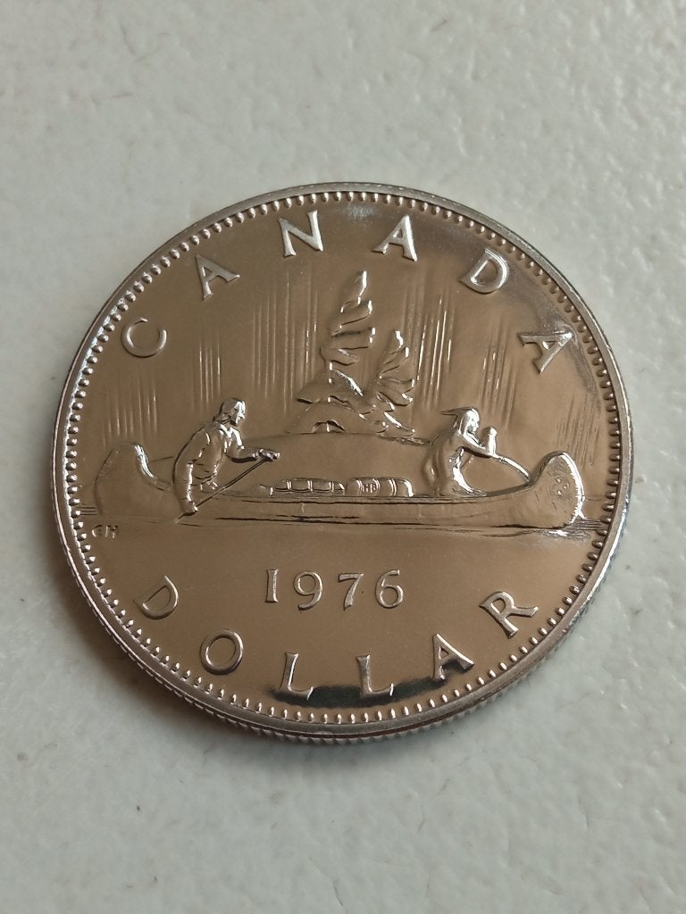 Canada 1 dollar 1976., Ophalen of Verzenden, Noord-Amerika, Losse munt