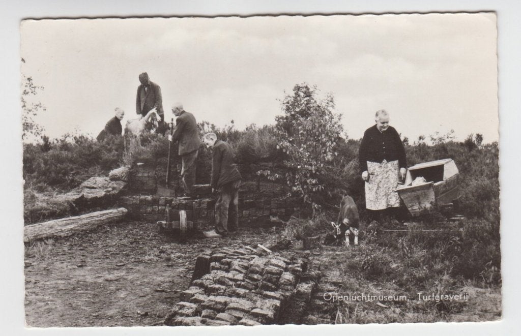 317 Schoonoord Openluchtmuseum Turfgraverij B16, Verzamelen, Verzenden, 1920 tot 1940, Ongelopen, Drenthe